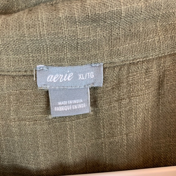 Aerie | Cotton Button down romper - Picture 5 of 7